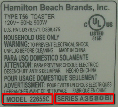 Sample Product Label